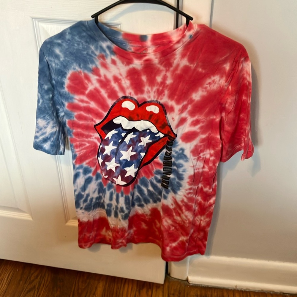 NWOT The Rolling Stones Tie-Dye Graphic Shirt Kids XL (14/16)